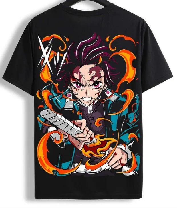 Printed t shirt (anime) (S)