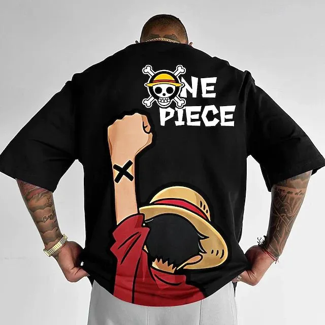 one piece printed t shirt (S)